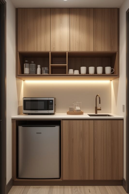 Wood-Finish-Kitchennet